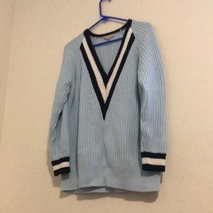 Ribbed V-Neck Sweater